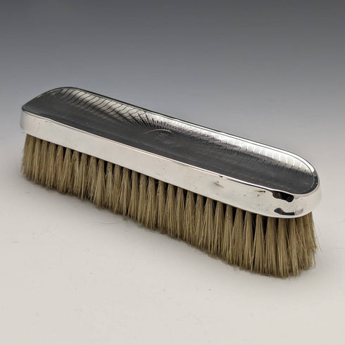 大約 1920 年英國古董純銀手柄刷子 3 件套 Charles Henry Dumenil